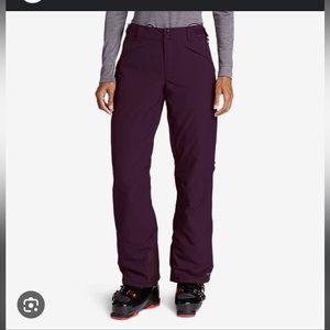 Eddie Bauer ski pants in the colour Plum. Size small